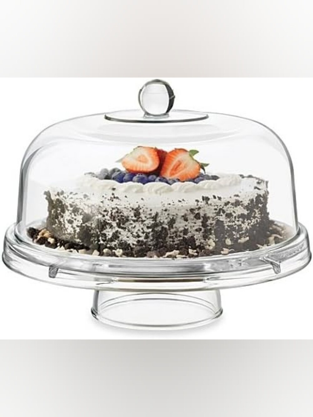 🍰Multiuse Glass Cake Dome Stand